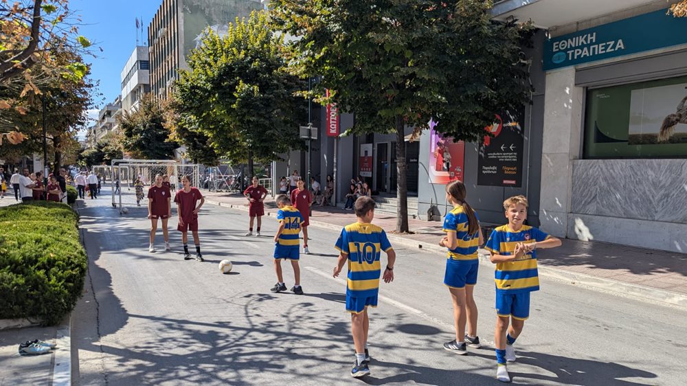 Αθλητικές εκδηλώσεις στο κέντρο της Λάρισας στο πλαίσιο της Ευρωπαϊκής Εβδομάδας Κινητικότητας 2025