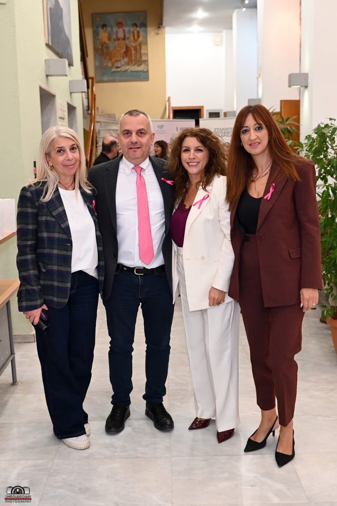 Στιγμιότυπο από την εκδήλωση ενημέρωσης για την πρόληψη του καρκίνου του μαστού, με τίτλο «Ροζ Δύναμη – Άθληση, Πρόληψη, Ελπίδα»