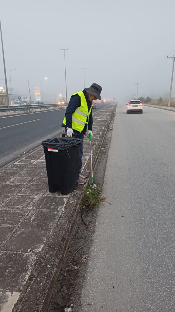 Στιγμιότυπο από τον καθαρισμό οδικών δικτύων