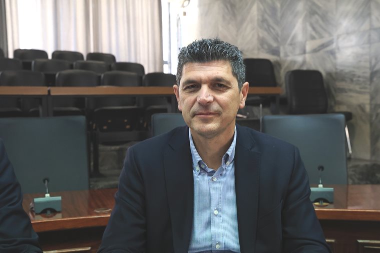 Στιγμιότυπο από την συνέντευξη τύπου για την ηλεκτρονική διαβούλευση για το ΣΒΑΚ της Λάρισας 