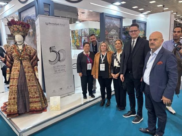 Στιγμιότυπο από την συμμετοχή του Θεσσαλικού Θεάτρου στην έκθεση τουρισμού Philoxenia