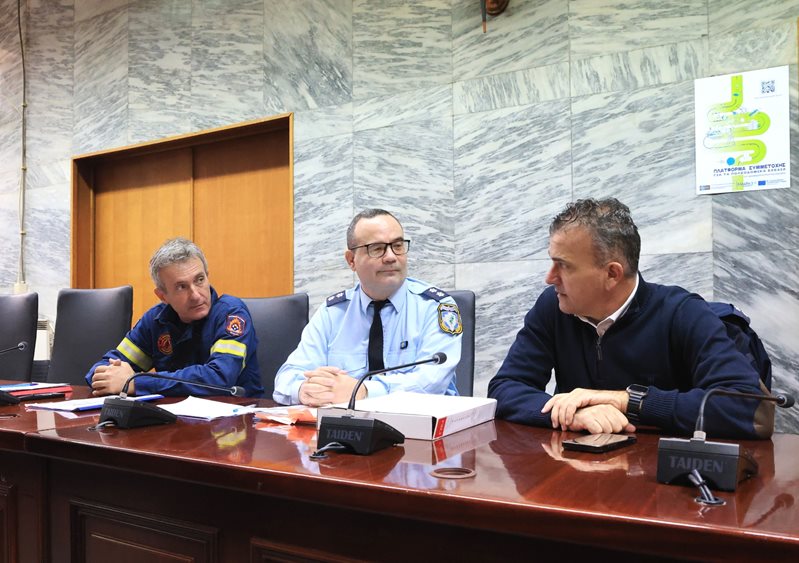 Στιγμιότυπο από την συνεδρίαση του ΤΕΣΟΠΠ Δήμου Λαρισαίων